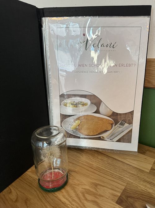 Menu  at Velani in Vienna
