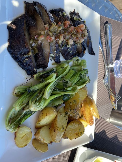 Portobello steak  at The Club in Provincetown