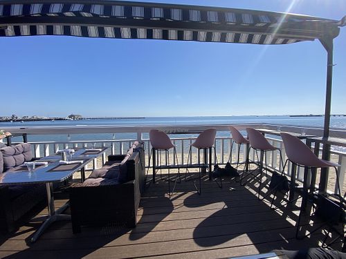 Some deck seating  at The Club in Provincetown