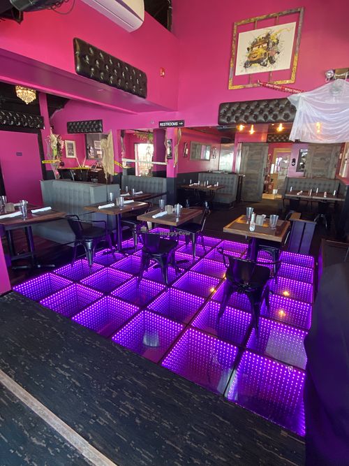 Inside club seating  at The Club in Provincetown