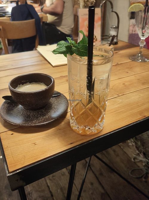 Matcha pear lemonade at Wanderlust in Regensburg