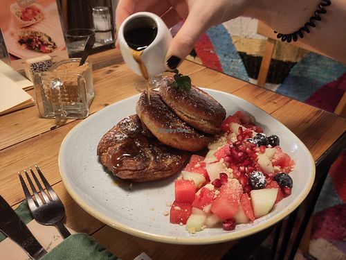 Vegan pancakes at Wanderlust in Regensburg