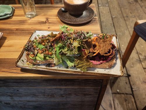 Vegan colors sandwich at Wanderlust in Regensburg