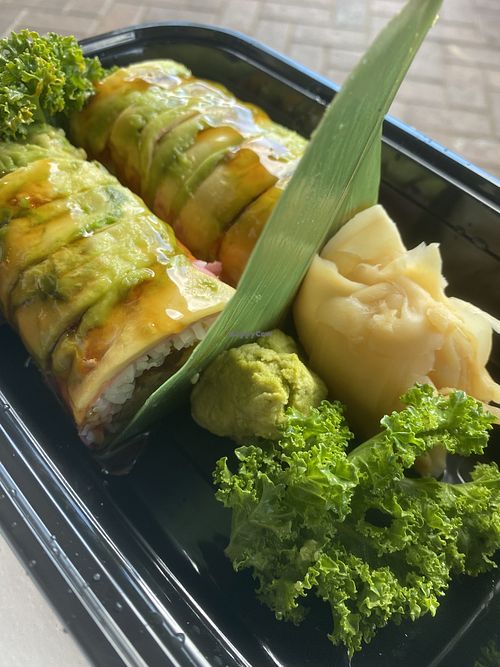vegan sushi  at Japango in Parkland