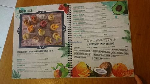 menu6 at Maha Vegan Food in Bogota