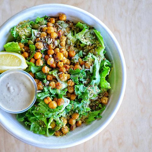 chick pea bowl at Harvest in Bedford