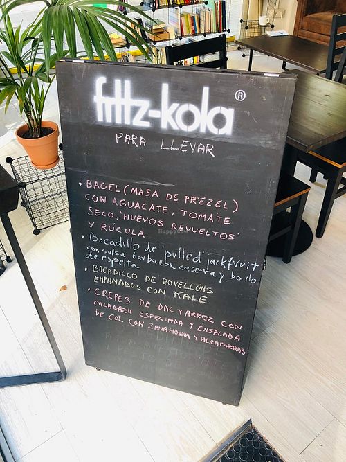 Menu at R.E.D Café Cultural in Barcelona