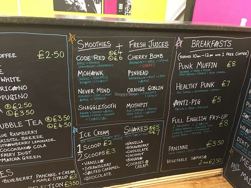 Great menu at The Anti-Social Food Co in Bideford