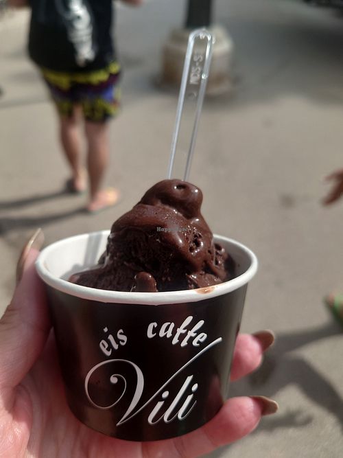 Dark chocolate 🍫 ice creaaaaaammmmmm at Ice Caffè Vili in Krk