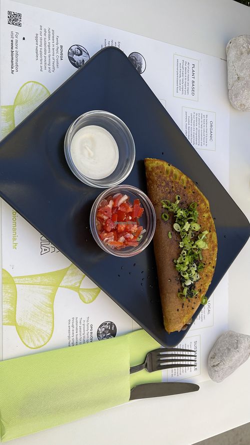 Omelette   at BioMania Bistro Bol in Bol