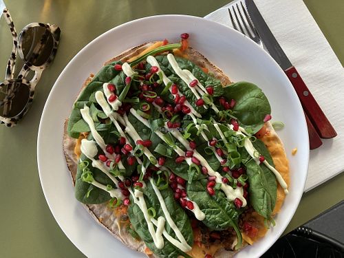 Vegan Flat Bread at Stan & Co in Zeist
