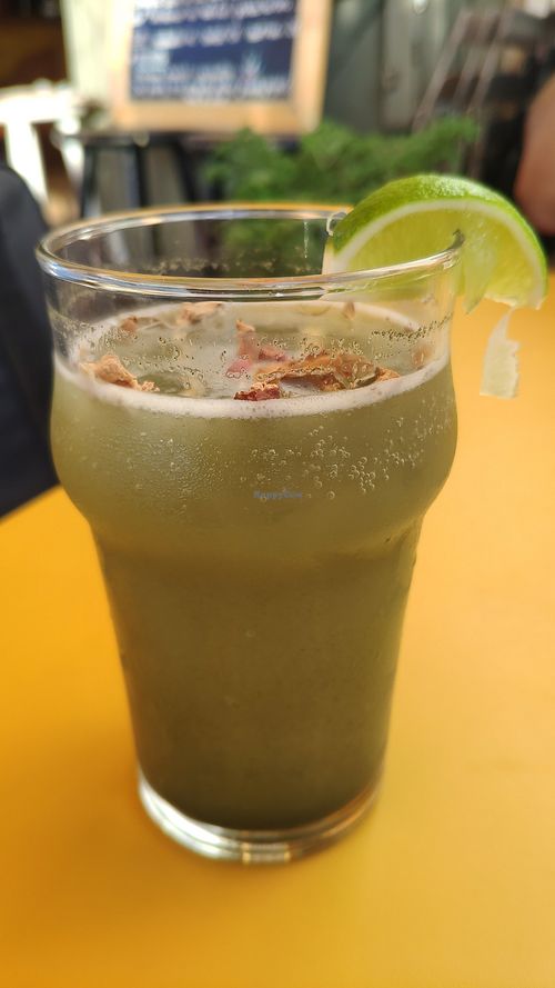 Camboudcha spirouline at Matahari Boui-boui in Ile-de-re