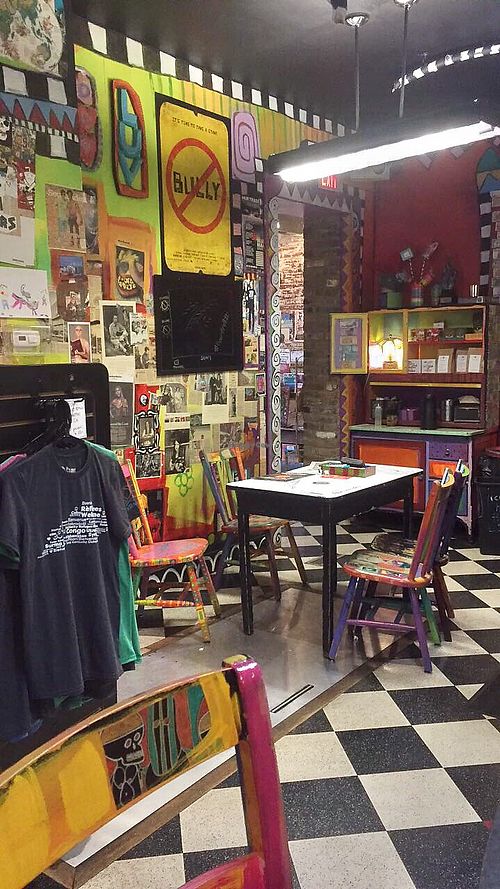 seating & gift shop at Third Street Stuff and Coffee in Lexington