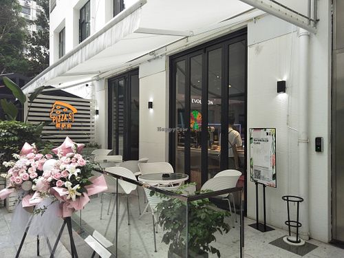 Outside the entrance. at Pizza Street - Jing'an District in Shanghai