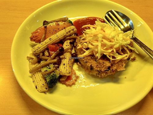 Falafel, no pita served with it. at Socrates in Medan