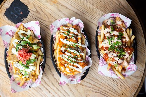 Freeloada Vegan Junk Food @ East Street Tap: Loaded Fries  at Freeloada  in Brighton