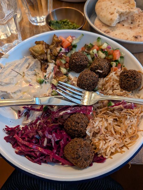 Delicious falafel plate @
Tita at TiTa in Aix-en Provence