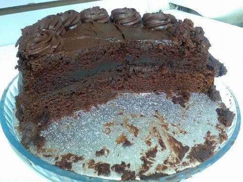 Cake at Living Natural in Manchester