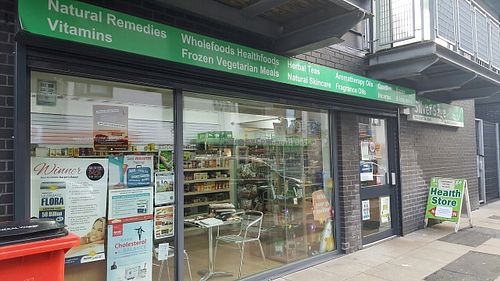 store front at Living Natural in Manchester