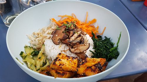 Bibimbap Jinju without egg at Hwaban in Toulouse