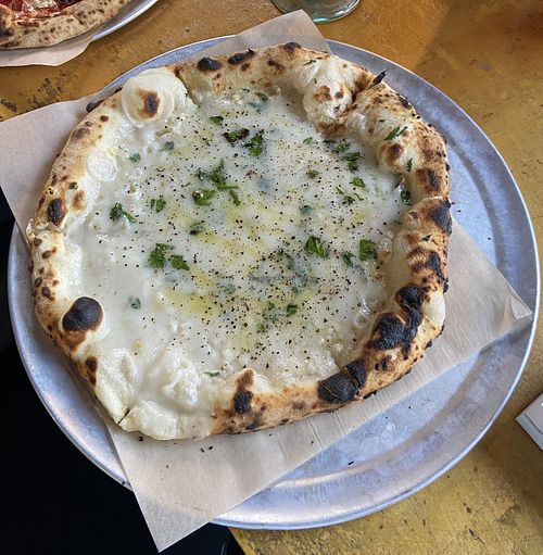 Cheesy garlic bread   at Cutlery Works in Sheffield