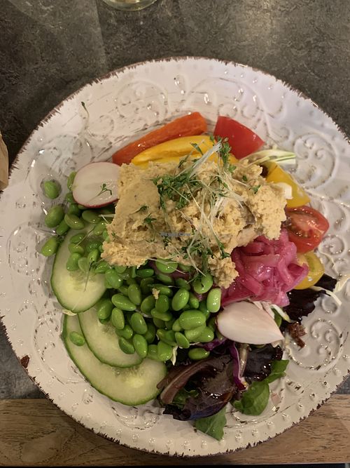 Hummus salad  at Cortado Coffee Shop in Halmstad