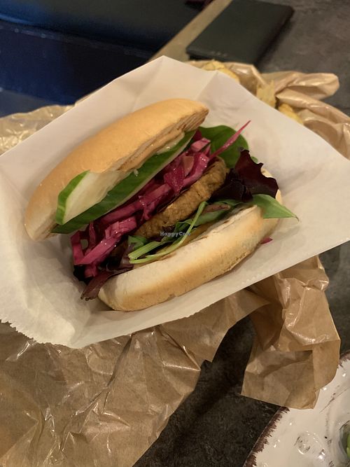 BBQ buger  at Cortado Coffee Shop in Halmstad