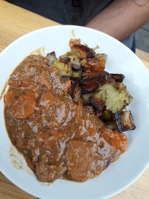 Carbonnade, excellent dish at La Bouche du Trois Pièces  in Rouen