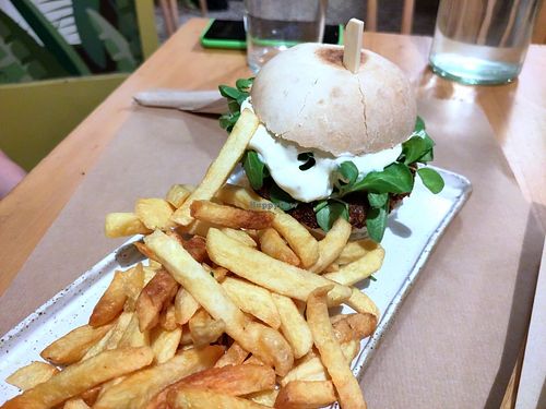 Vandal burger at The Vegan Vandal in Athens