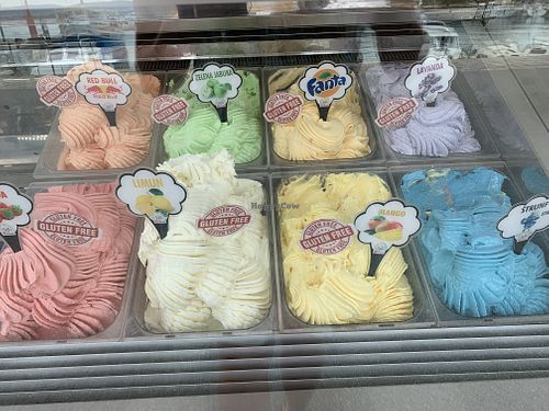 all vegan flavors available, when I was visiting. (made with soy)  at Rimini in Malinska