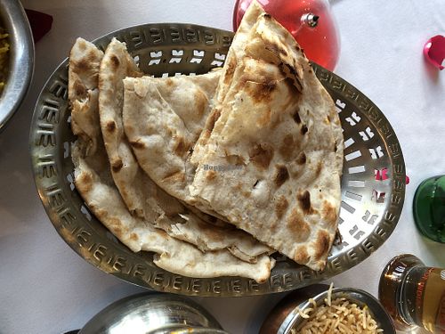 Tandoori roti (vegan) at Maazi in Matlock