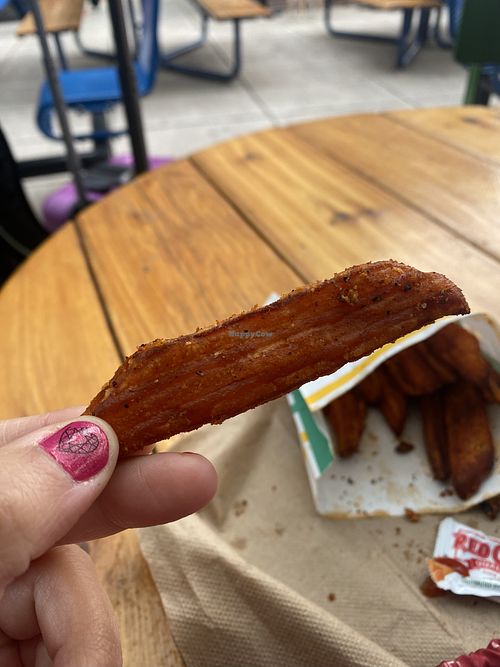 Super Seasoned Sweet Potato Fries (Spicy)  at PLNT Burger - H St in Washington