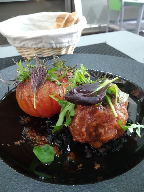 Tomate adobado con chipotle at Plantae Gastrobar  in Tenerife