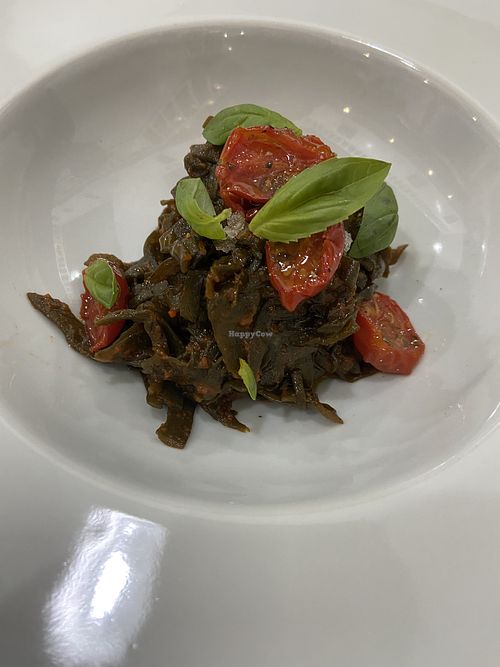 Sea spaghetti (seaweed based) at Plantae Gastrobar  in Tenerife