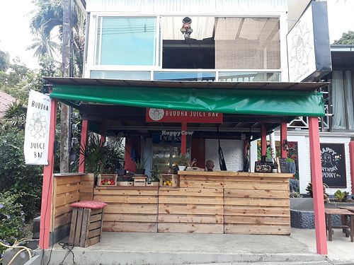 Juice bar at Buddha Cafe in Koh Phangan