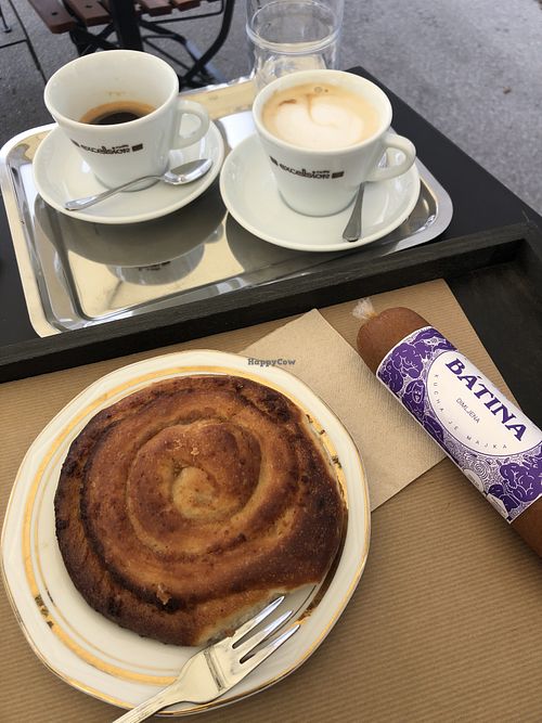 you can go just for coffee and something sweet  at Kucha: Arkade in Ljubljana