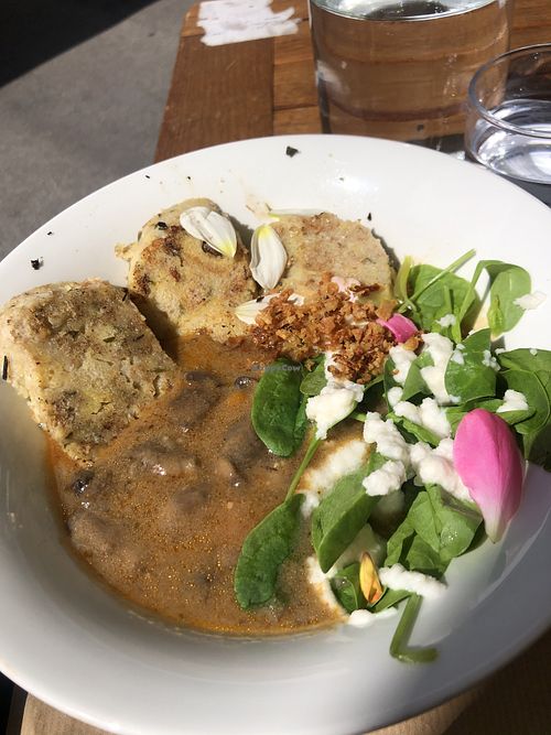 mushroom goulash  at Kucha: Arkade in Ljubljana