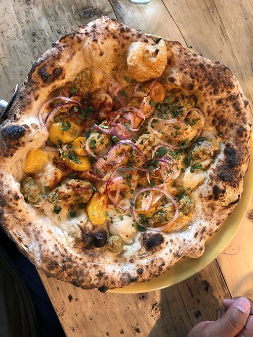 Seaspiracy pizza at Purezza in Hove