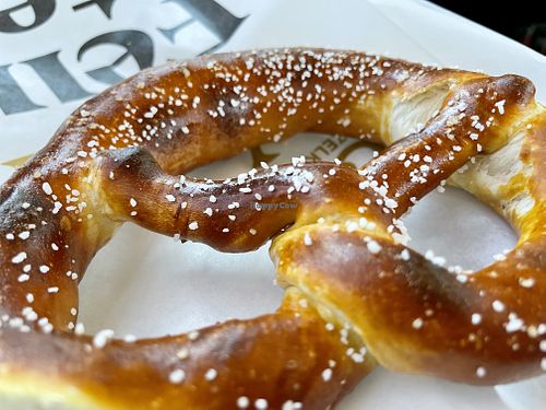 delish (soft, warm) pretzel 🥨 at Brezelkönig in Basel