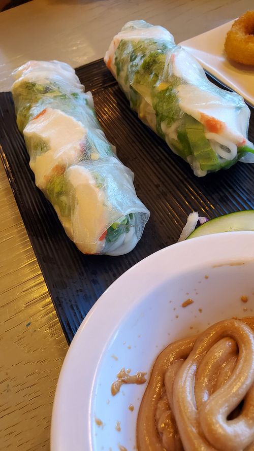 Rice paper rolls at VeggiEAT - Summerlin in Las Vegas