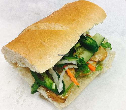 Grilled Mushroom Vietnamese Sandwich at VeggiEAT - Summerlin in Las Vegas