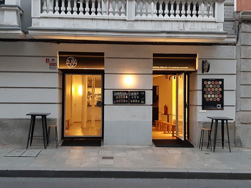 Street view at Zuppa in Madrid