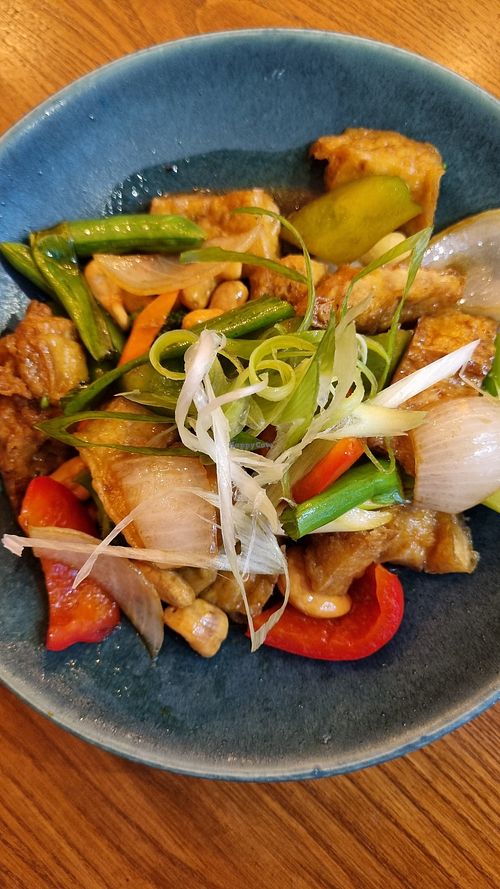 Cashew Tofu Stir Fry (so good) at Thai Square - Covent Garden in London