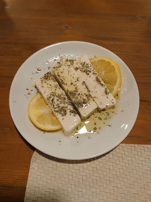 Vegan feta  at 3 Pigs in Rhodes