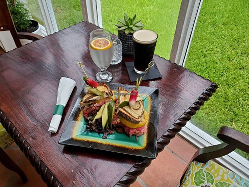 Great Food  at Jonny NoBones at the Old Riverhouse Vegan Village in Fort Lauderdale