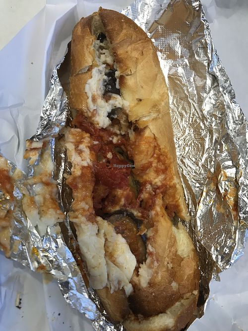 Eggplant Parm Sub at Garden Patch at AJ's Stone Oven Pizzeria in Norton