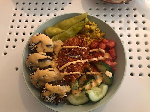 Spice It Up Bowl at Tahina Bite in Budapest