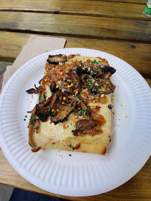 Wild mushroom pizza at Only  in Hull