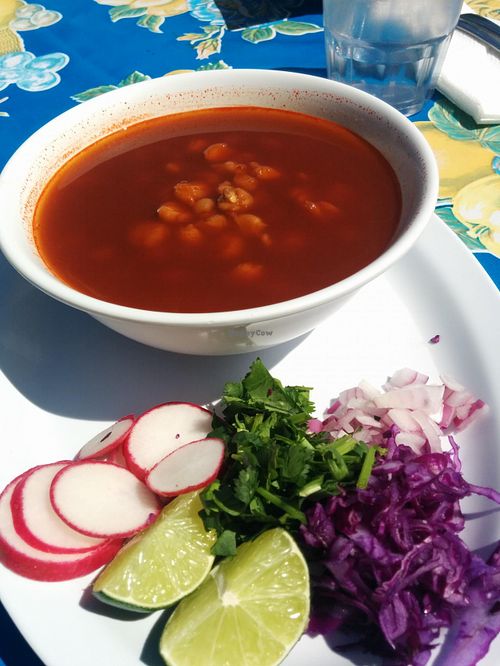 posole  at Flacos in Berkeley