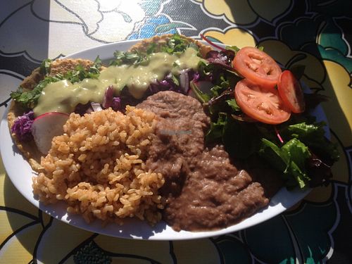 Taco plate at Flacos in Berkeley